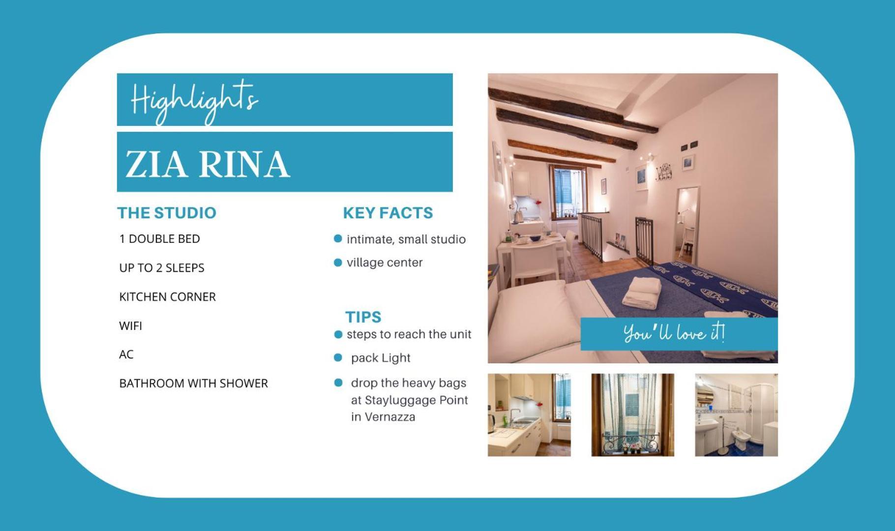 Zia Rina Studio Vernazza Buitenkant foto